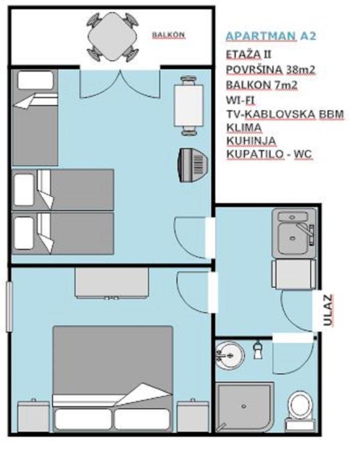 Apartman Djulija Sutomore